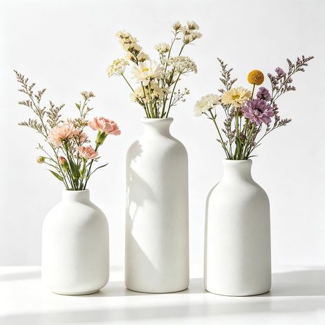 Lot de 3 Vases en Céramique Rustiques (1/5)