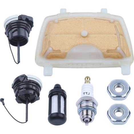 Filtre à air, Filtre à carburant, Bouchon de réservoir pour Stihl MS171 MS181 MS211 Pour tronçonneuse 1139 120 1602, Filtre à air, Bouchon de réservoir de carburant, Bouchon de réservoir d'huile, Filt (1/5)