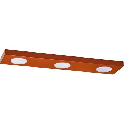 [GEBRAUCHT] B-Ware Sigma Deckenleuchte Deckenlampe HERO Ziegelstein Rot GX53 LED 3-flammig 55 cm (1/2)