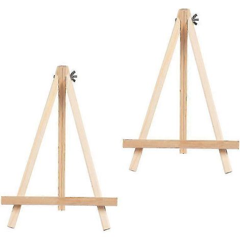 Tablettes à dessin pour jouets 20 x 14 x 2 cm, 2 chevalets de peinture, mini chevalet en bois, trépied d'exposition (1/4)
