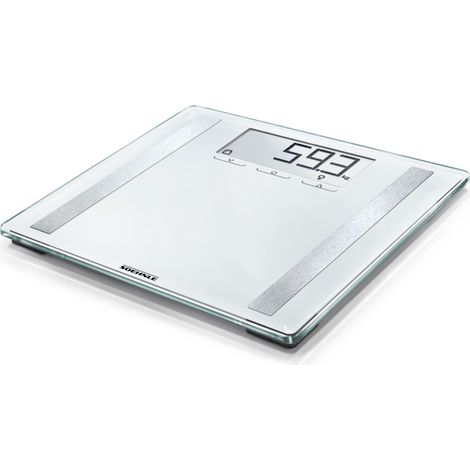 Soehnle Shape Sense Control 200 Personen Digitalwaage mit extragroßer LCD-Anzeige, Waage mit An- und Abschaltautomatik, flache Personenwaage