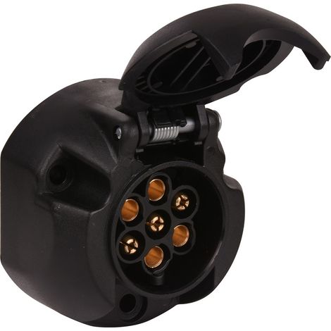 Prise compatible avec remorque 7 poles 12V (1/2)