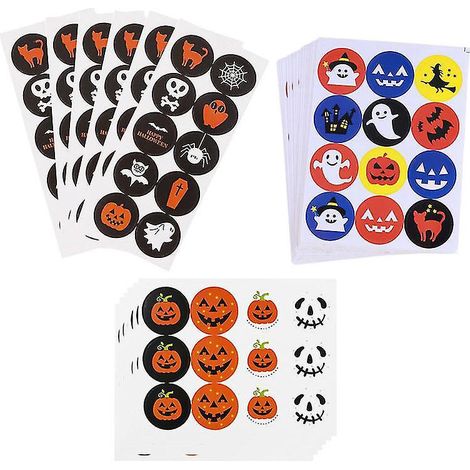 30 Blatt Halloween-Aufkleber für Halloween-Dekorationen (1/3)