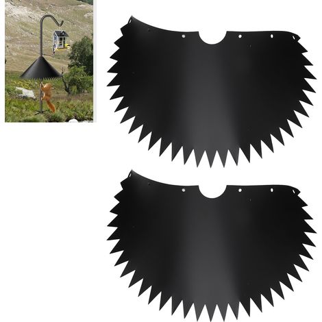 Barrage Anti-Écureuil pour Poteau de mangeoire à Oiseaux, Protection Circulaire 14 Pouces - KZQ (1/5)