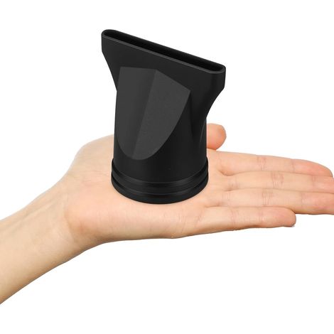 Boquilla difusora negra para secador de pelo, paquete de 2, fabricada en nailon resistente, compatible con cabello de 40-48 mm para uso diario. (1/5)