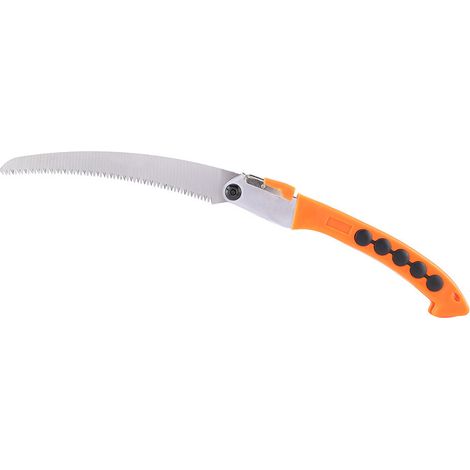 1 Scie à main, pliable 27 cm, lame acier SK5, poignée antidérapante, pour jardin élagage (1/5)