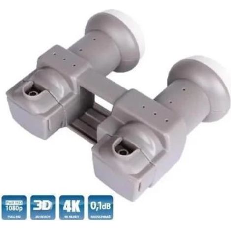 LNB-Monobloc - HD4K - Universel - Double Bande - 1 Sortie - 0.1dB