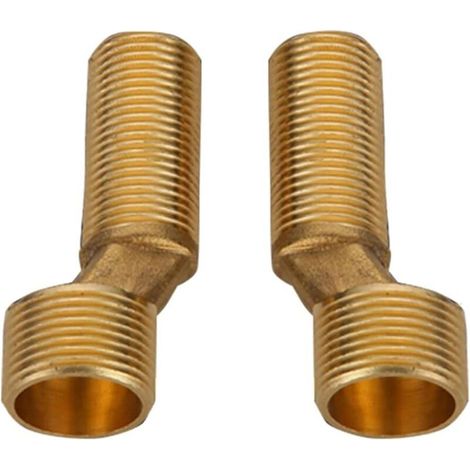 Exzentrische Bad-/Duscharmatur, Messing-Winkelstück-Reduzierstück, verstellbarer Schwenkarm, wandmontiertes Winkelstück, langes exzentrisches Armaturenstück, Gold C