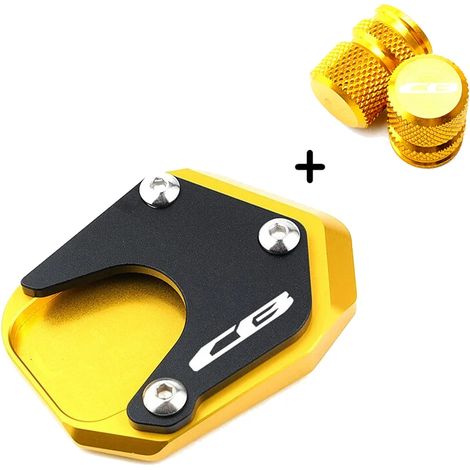 (Ensemble doré) Compatible avec les modèles HONDA CB500X, CB650R, CB500F, CB125R, CB300R, CB400X et CBR650R : béquille latérale, repose-pied et extension pour moto CB 500X et 650R (puissance maximale) (1/4)
