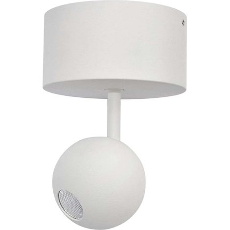 Mini Bora Surface 4,5 W 38° 3000 K Blanc mat - Spot LED sphérique orientable pour plafond - Beneito & Faure - Design professionnel
