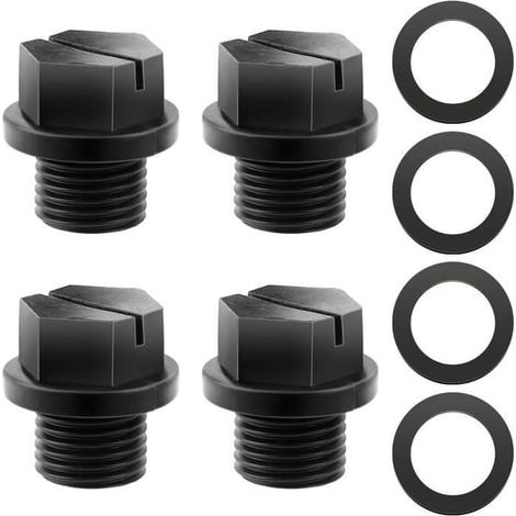 SABIR-Lot de 4 bouchons de vidange pour pompes de piscine - AQSACOKIYA - Hayward SPX1700FG - SP1800X SP1750 SP1775 - avec joints (1/4)