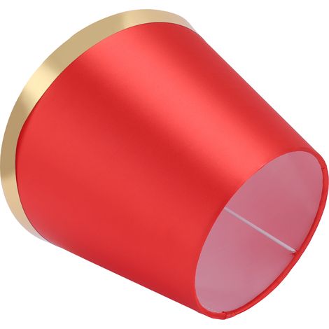 Abat-jour en tissu de style européen, abat-jour moderne pour lampe de table et lampadaire E27, SuppliesPX134, rouge (1/5)