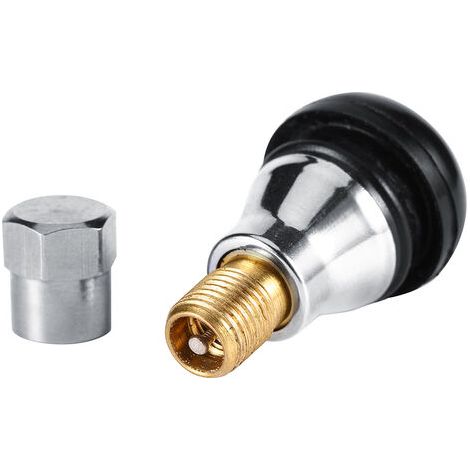 1 pcs TR412 AC Tire Valves en laiton Chrome Tubeless valve de roue pour voitures motos (1/4)