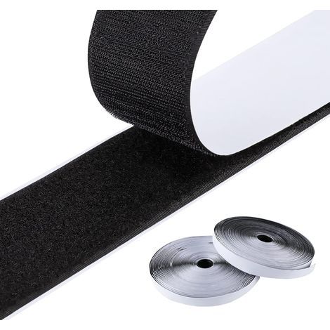 m selbstklebendes Klettband, selbstklebendes, kratzfestes Klettband für Bilderrahmen, weiches Magnetklebeband, 16 mm x 6 m (1/5)