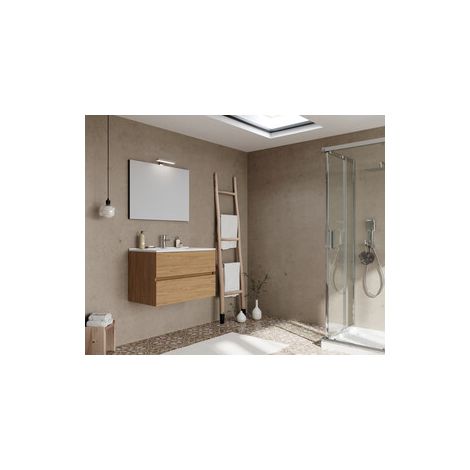 MOBILE BAGNO EASY 2C SOSPESO 80 ROVERE NATURALE