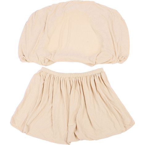 Fodere per cuscini della dinette del camper, resistenti all'acqua, elastiche, per proteggere divani e mobili, ideali per campeggio, veicoli, roulotte e camper, colore beige. (1/4)