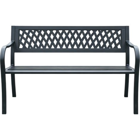 Banco de jardín de metal Aga 125x53 x77 cm (1/4)