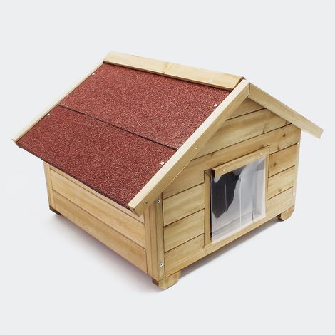 Niche Pour Chiens Ou Chats, Taille S En Sapin, Longueur De 68 cm. (1/5)