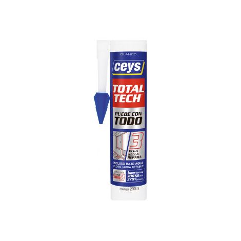 Adhesivo Sellador CEYS TOTALTECH Blanco 290ml