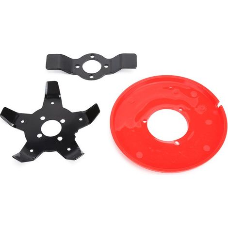 BelleRise - Tête de débroussailleuse universelle – Acier au manganèse 26 mm – Pour jardin et espaces verts – Noir et rouge (1/5)