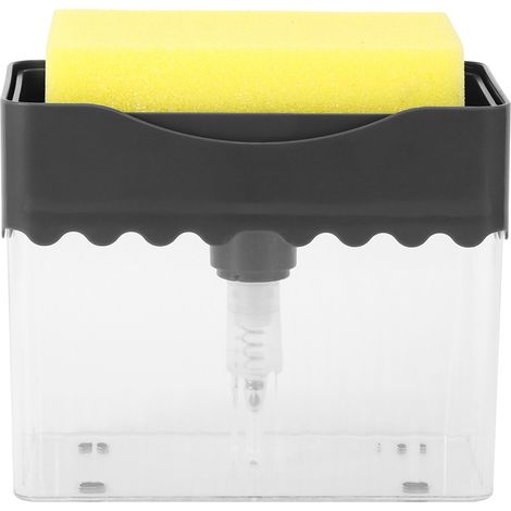Automatischer Spülmittelspender mit Schwammhalter und Spülbeckenorganizer - AquaForge (1/5)