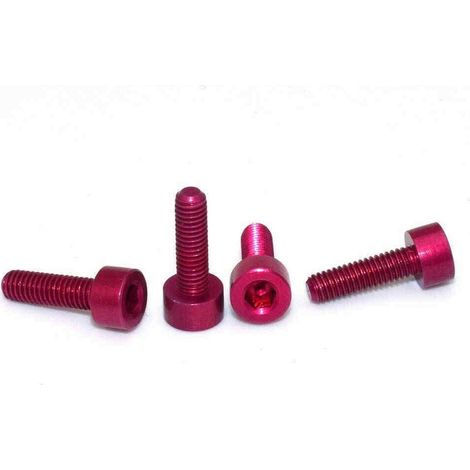 7075 Aluminium Alloy Cup Head Hex Socket Screws Model Hexagon Bolts M3x6/8/10mm M36mm  Pink (1/4)