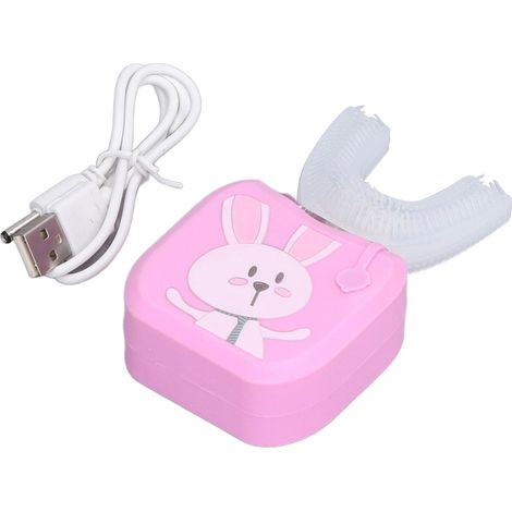 Brosse à Dents Électrique Ultrasonique en Forme U pour Enfants - 6 Modes de Nettoyage, Étanche IPX7, Idéale pour Enfants et Préadolescents