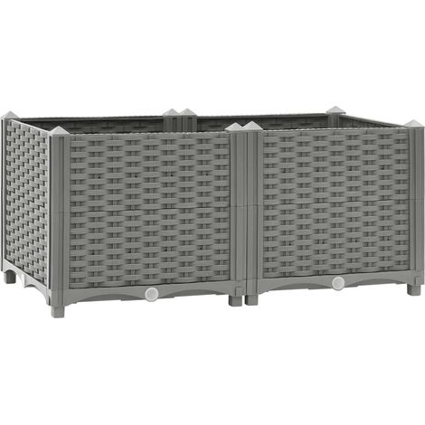 Jardinière,Lit surélevé,Pot de Fleurs 80x40x38 cm Polypropylène XZZZ936729 (1/5)