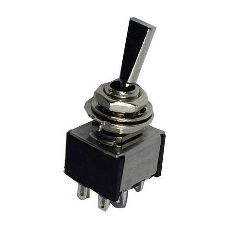 TRU COMPONENTS 1587784 TC-TA202F1 INTERRUPTEUR À LEVIER 250 V/AC 3 A 2 X ON/ON À ACCROCHAGE 1 PC(S) (1/2)