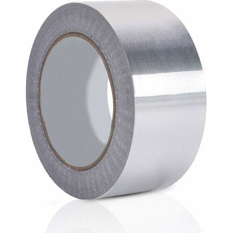Ruban Adhésif en Aluminium pour Réparation 1 pcs Bande Alu D'Etanchéité pour Aération Climatisation 50 mm x 20 M Rouleau Magique Puissant Anti-Fuite Argenté pour Tuyau Ventilation (1/5)