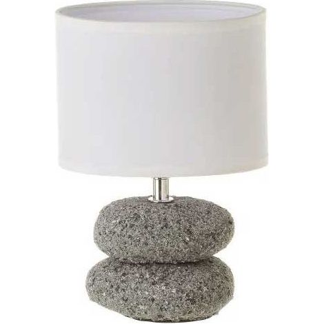 Lampe à Poser Galets Abat-jour Blanc (1/3)
