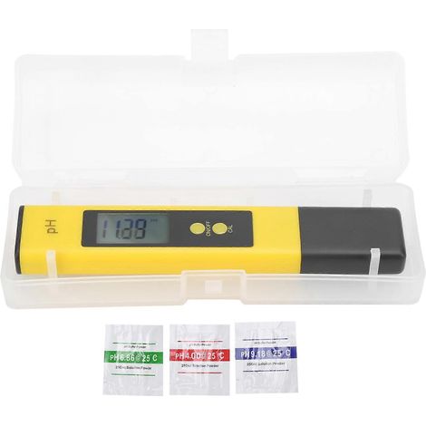 PH02S Hochauflösendes pH-Messgerät mit Digitalanzeige, tragbares Wasserqualitätsmessgerät