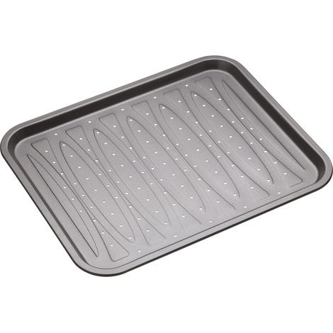 masterclass KitchenCraft Plateau à pâtisserie avec trous de Acier au carbone antiadhésif sans BPA dede 39 x 31,5 cm