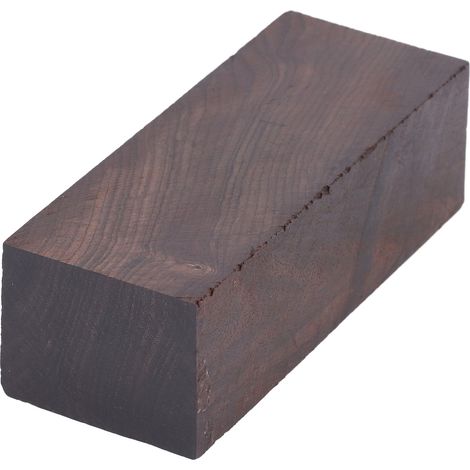 Bloc de bois d'ébène vierge pour la sculpture sur bois, bloc rectangulaire en bois pour loisirs créatifs, manche d'instrument, presse-papier (1/5)