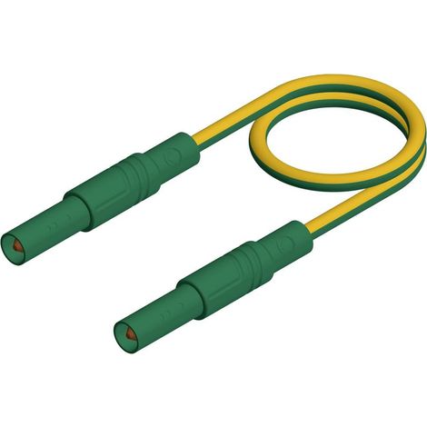 Hirschmann Test & Measurement MLS GG 200/2,5 ge/gn Cordon de mesure de sécurité Banane mâle 4 mm Banane mâle 4 mm 2.00