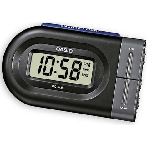 Casio Sveglia Digitale DQ-543B-1EF Nera Con Luce LED E Funzione Snooze (1/2)