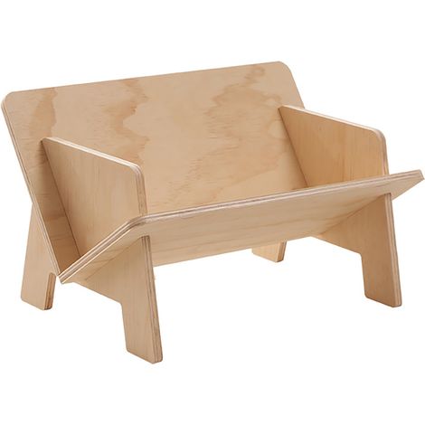 Étagère inclinable en bois avec support triangulaire en forme de V, étagère de bureau finement polie, adaptée aux bureaux et aux dortoirs. (1/5)