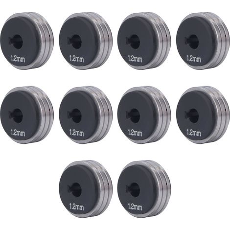 10-teiliges Drahtvorschubrollen-Set für GMAW-Schweißgeräte (200 A, 350 A, 500 A) (1/5)