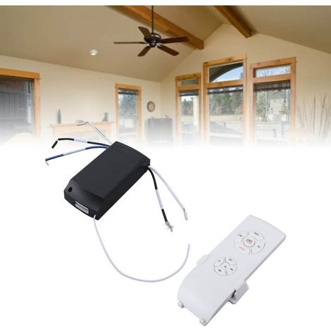 Kit telecomando universale per ventilatore a soffitto, kit telecomando senza fili per l'illuminazione, ventilatore a soffitto, versione inglese 85-240 V (1/5)