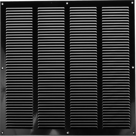 Grille de Ventilation 40x40 cm – Noire, Chauffage, Refroidissement, Ventilation (1/5)