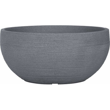 Schale Rille rund ca. 60 cm betonfarbe