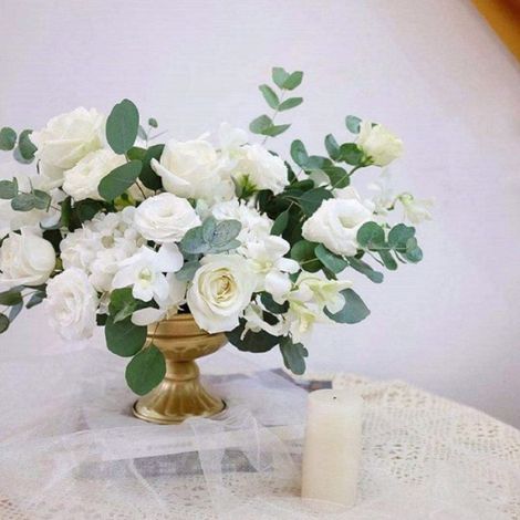 Vase - Fer - Doré - Vintage - 12 cm - Lot de 2 (1/5)