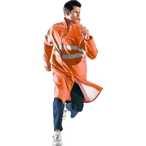 SIR SAFETY SYSTEM GLAMOUR Manteau de travail imperméable orange haute visibilité Taille M