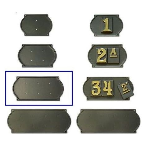 Tg/3 Targa 3 Numeri Ott Vr Ghisa ALUBOX