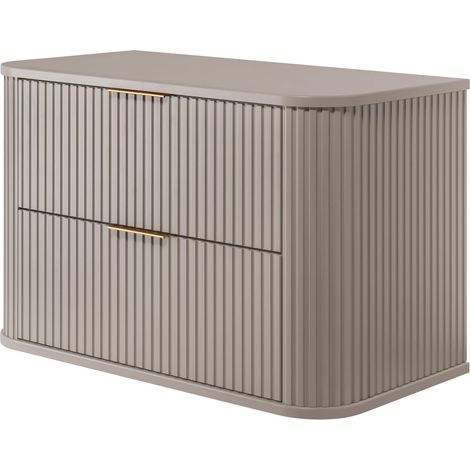 Mobile da bagno, Cashmere, maniglia dorata, 80,4 x 51,7 x 41,5 cm (1/5)