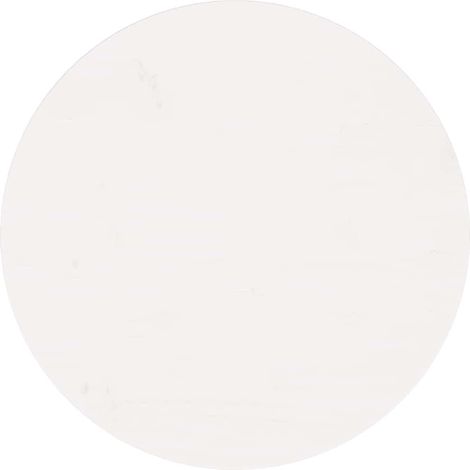 Maison Exclusive - Tischplatte Rund Weiß Ø60x3 cm Massivholz Kief