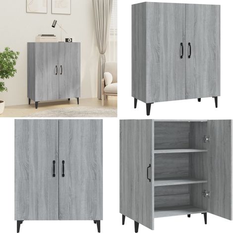 Sideboard Grau Sonoma 70x34x90 cm Holzwerkstoff - Schreibtisch - Wohnzimmermöbel - Sideboard - Regal - Grau - Home & Living (1/5)
