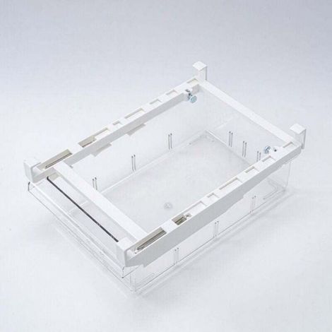 Bac de Rangement Réfrigérateur, Organisateur Tiroir Coulissant Transparent (1 Compartiment), Pour Cloisons Réfrigérateur (1/4)