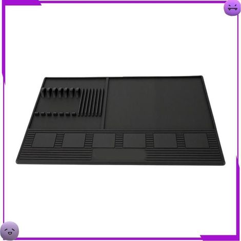 Tapis Barber Mat Magnétique Anti-Dérapant 6 Aimants, Support Outils Coiffure, Résistant à la Chaleur (1/5)