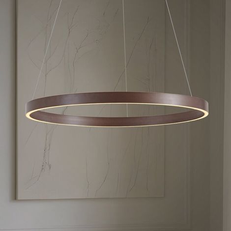 [GEBRAUCHT] B-Ware Lucande LED Hängeleuchte Pendelleuchte Yonam Lampe braun CCT 80 cm 1 flg (1/2)